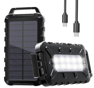 Zu sehen ist das AZ Produktbild zu folgendem Produkt: CONXWAN Solar Powerbank 26800mAh Solarladegerät