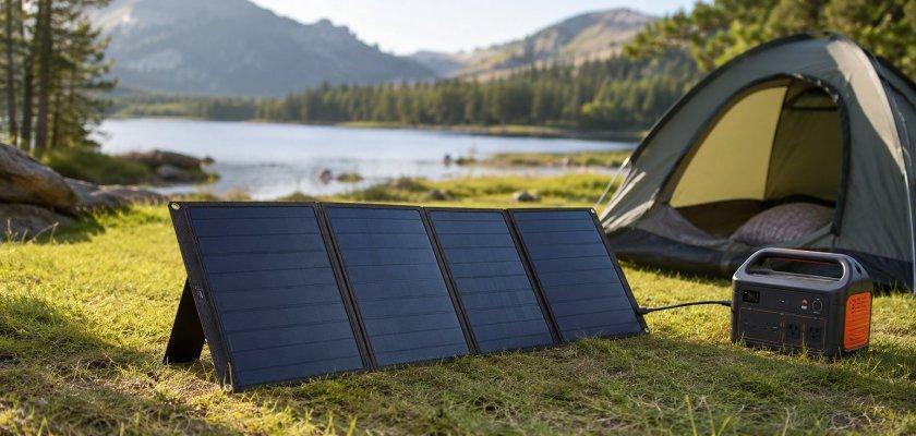 Zu sehen ist das Bild 1 des Beitrags mit dem Thema: Solarpanel faltbar – Ideal für Camping